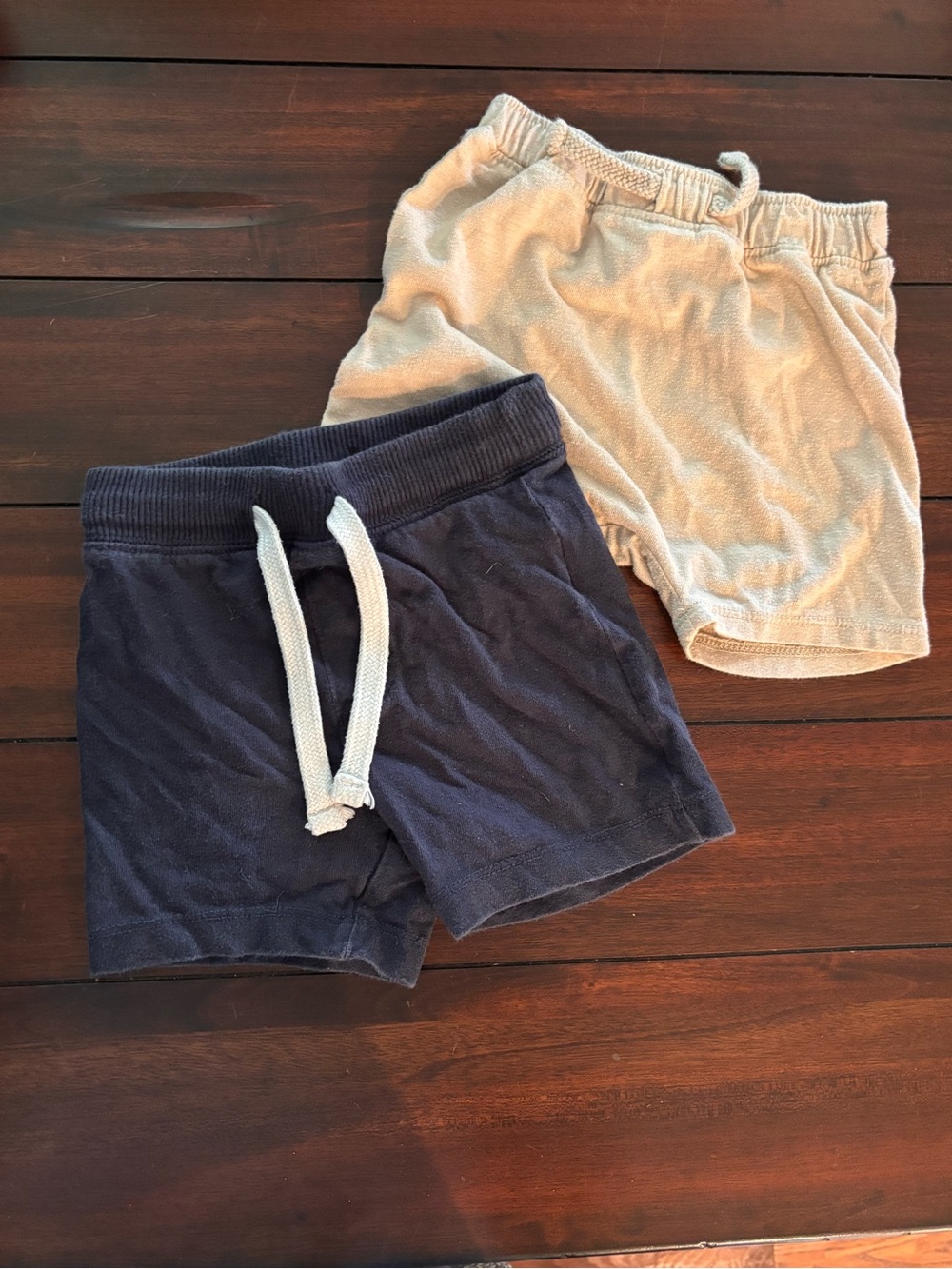 Boys Cotton Shorts Pack - Navy and Tan